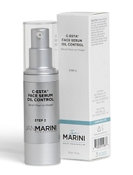 Ремоделирующая сыворотка с витамином С и DMAE с матирующим эффектом для жирной и комбинированной кожи JAN MARINI C-Esta Face Serum Oil Control 30ml