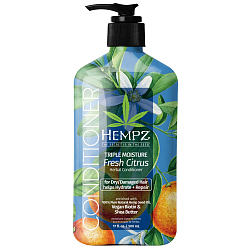 Кондиционер «Тройное увлажнение» для сухих и поврежденных волос Hempz Triple Moisture Fresh Citrus Herbal Conditioner 500мл
