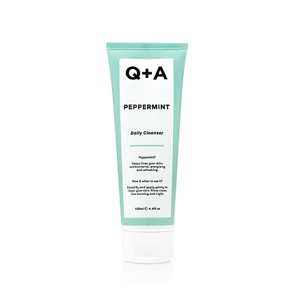 Очищающий гель для лица Q+A Peppermint Daily Cleanser 125 мл