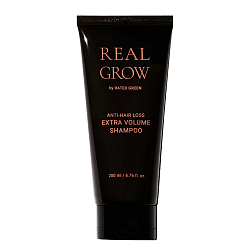 Укрепляющий шампунь для объёма RATED GREEN Real Grow Anti-Hair Loss Extra Volume Shampoo 200мл