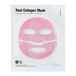 Лифтинг-маска гидрогелевая для лица с коллагеном Meditime Real Collagen Mask 1шт