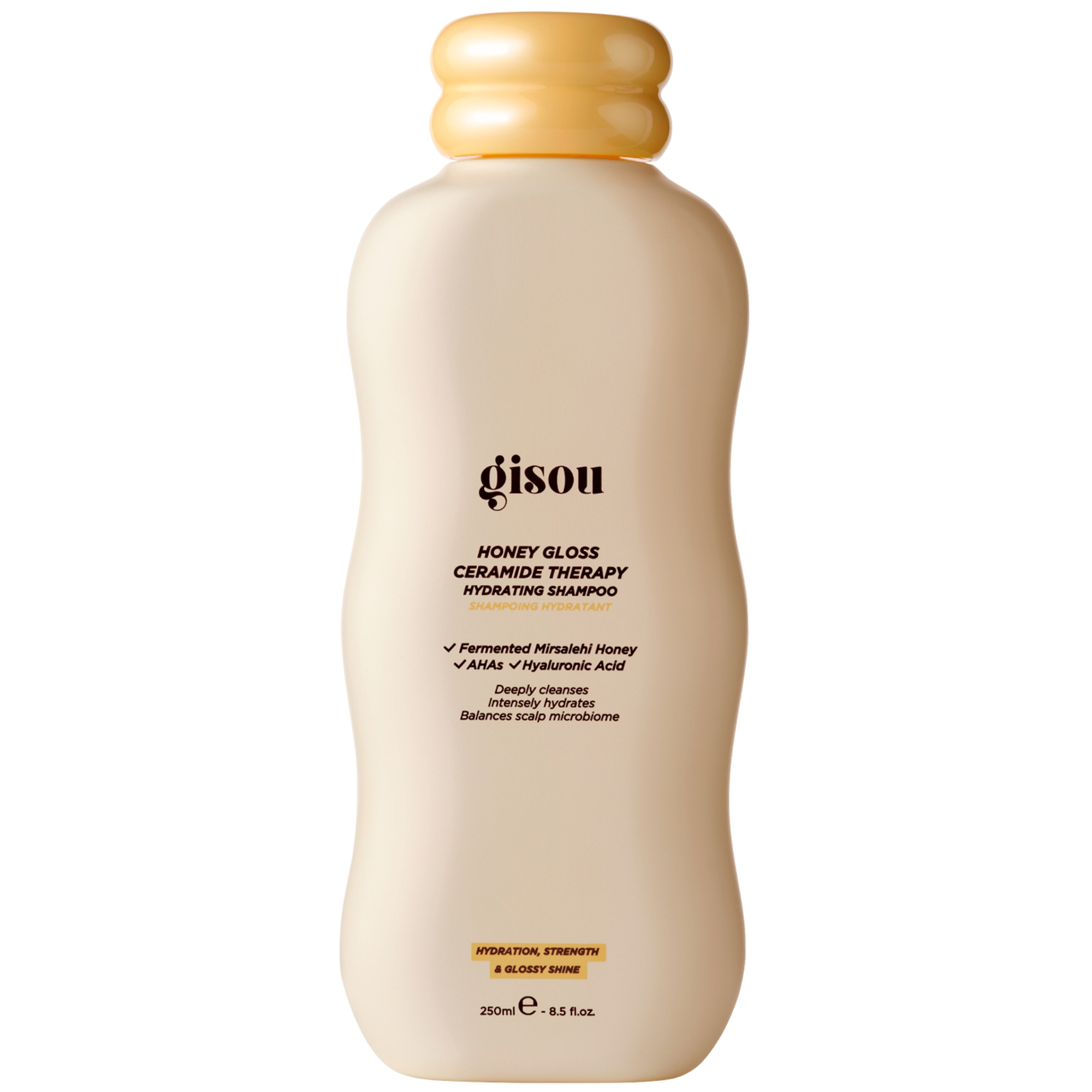 Шампунь с керамидами для увлажнения и укрепления волос gisou Honey Gloss Ceramide Therapy Hydrating Shampoo 250ml