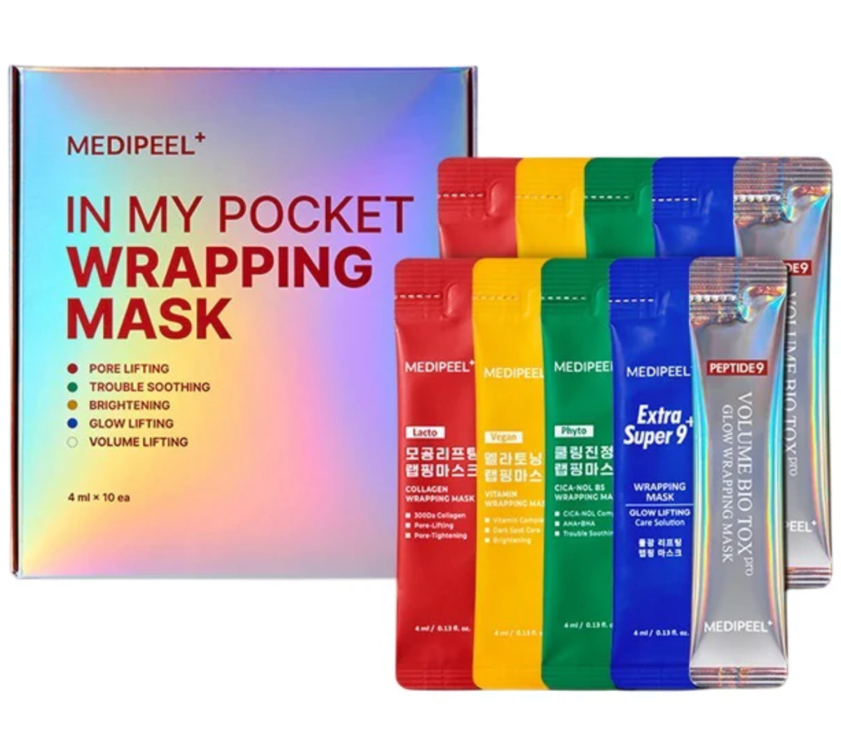 Набор масок-плёнок Medi-Peel In My Pocket Wrapping Mask 4мл*10 шт