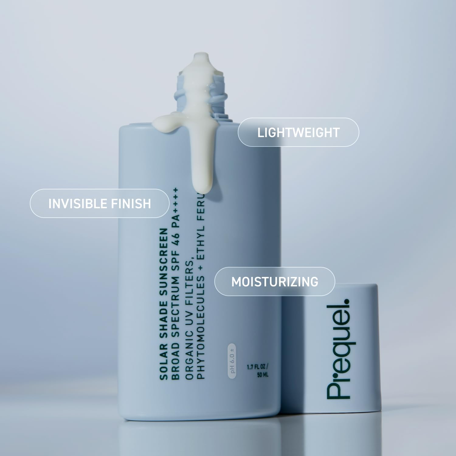 Ультралегкий увлажняющий солнцезащитный крем Prequel Solar Shade Chemical Sunscreen Broad Spectrum SPF 46 50ml