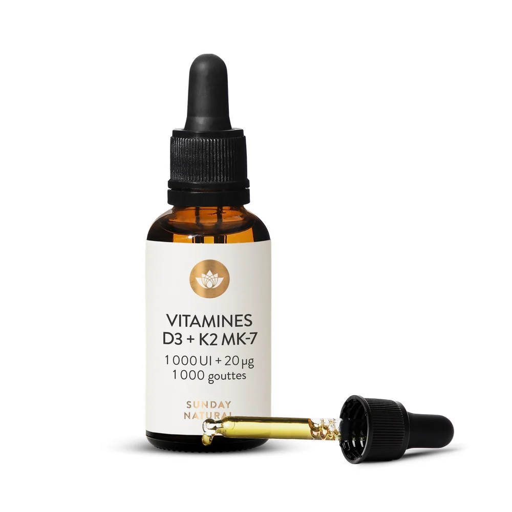 Витамин D3 и К2 в каплях Sunday Natural Vitamin D3 K2 MK 7 