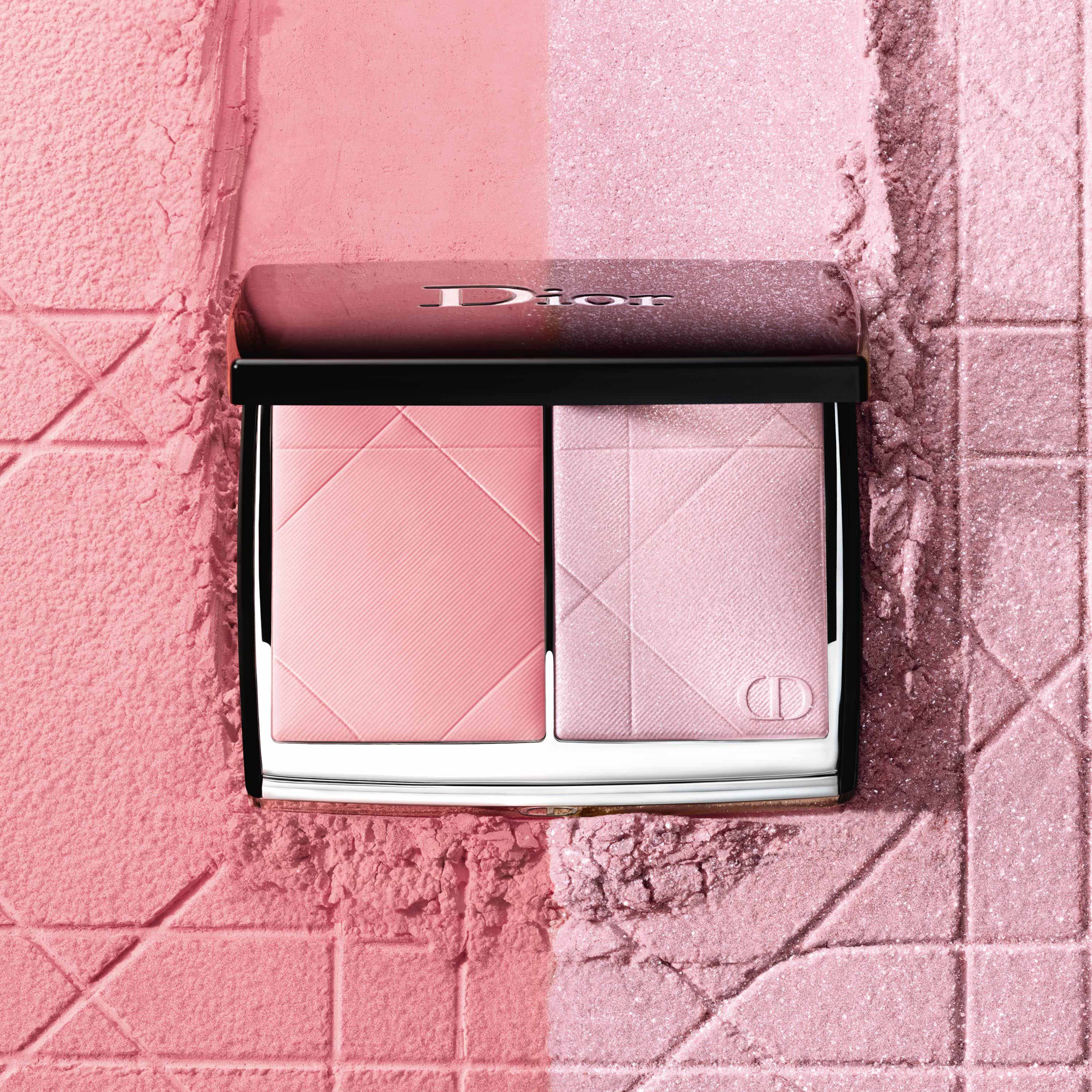 Палетка румяна и хайлайтер DIOR Rouge Blush Colour & Glow оттенок 287 Dioramour 8g