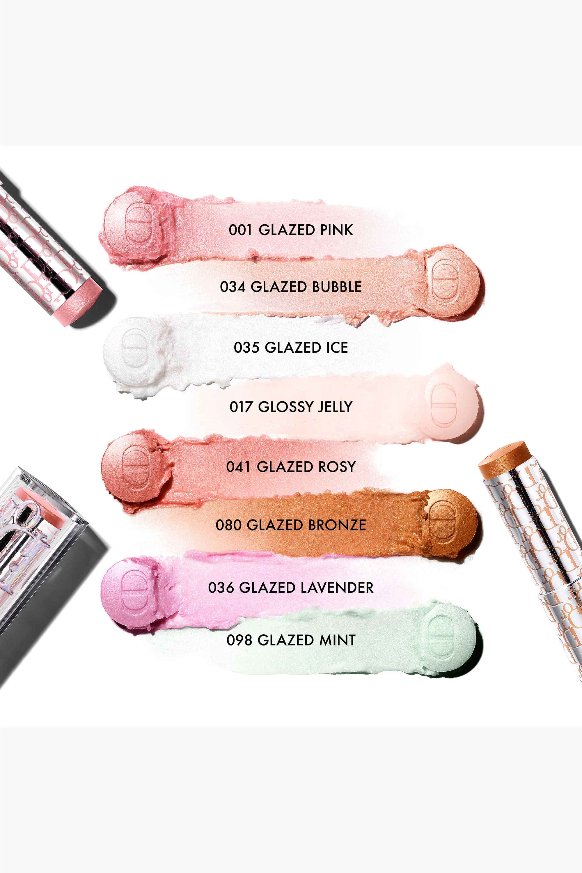 Хайлайтер в стике Dior Glassy Glow Stick Multi-Use Stick Highlighter Balm оттенок 035 Glazed ice