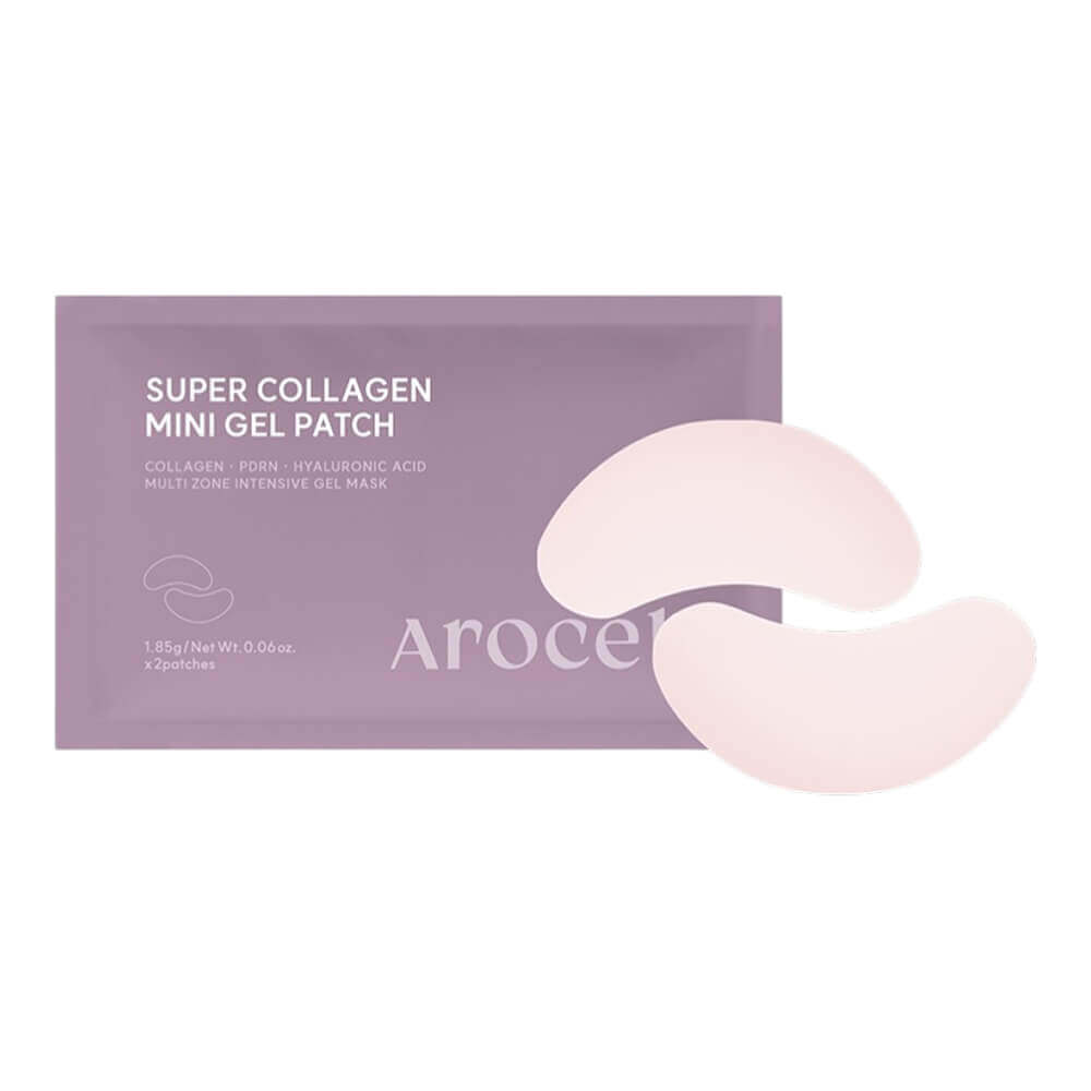 Увлажняющие гидрогелевые патчи для век с ПДРН Arocell Super Collagen Gel Patch 1пара
