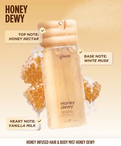 Парфюм-дымка для волос и тела GISOU Honey Infused Hair Body Mist Honey Dewy 100ml