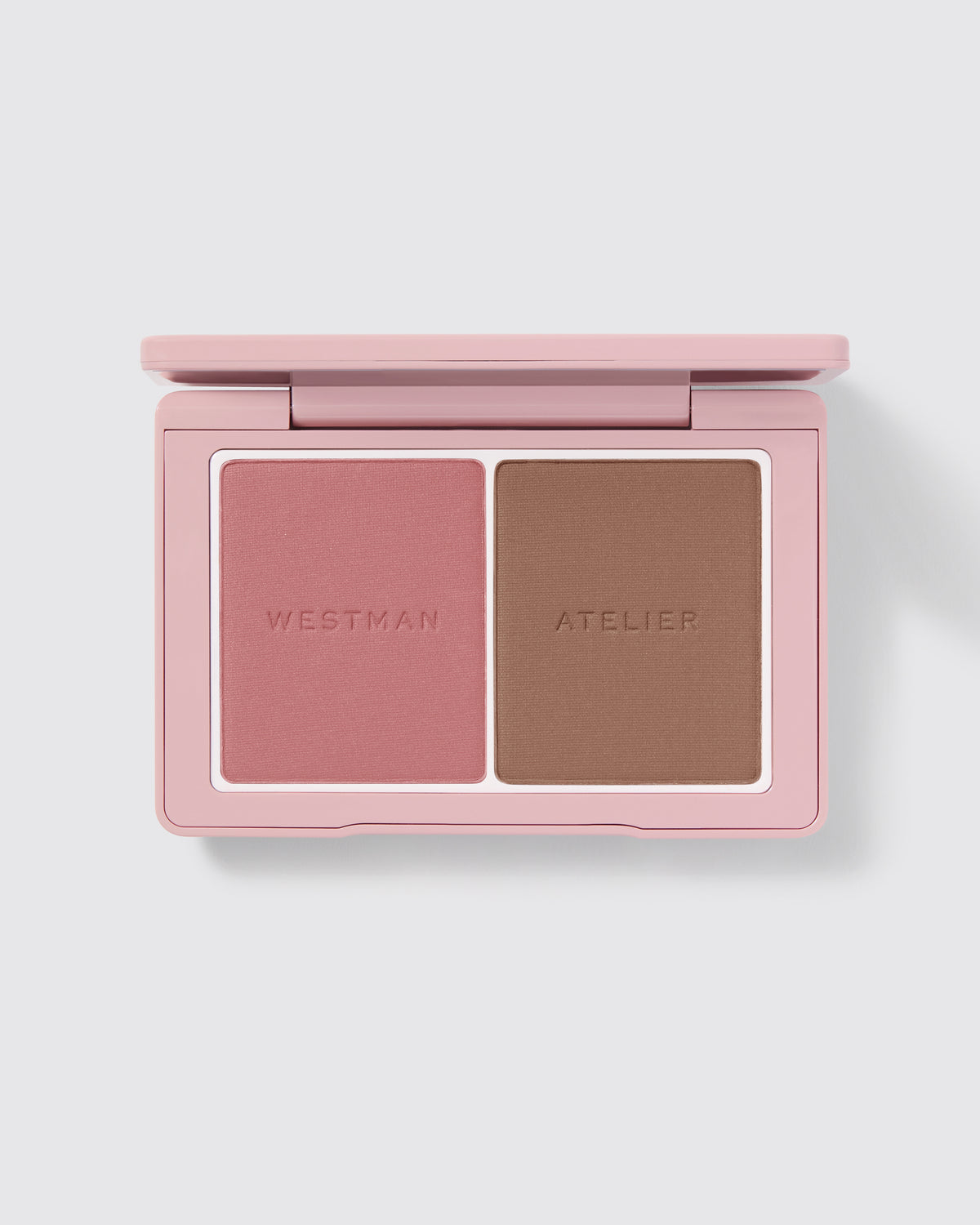 Палетка для лица румяна и скульптор Westman Atelier Baby Cheeks+Face Trace Sculpting Powder Duo оттенок Petal / Biscuit