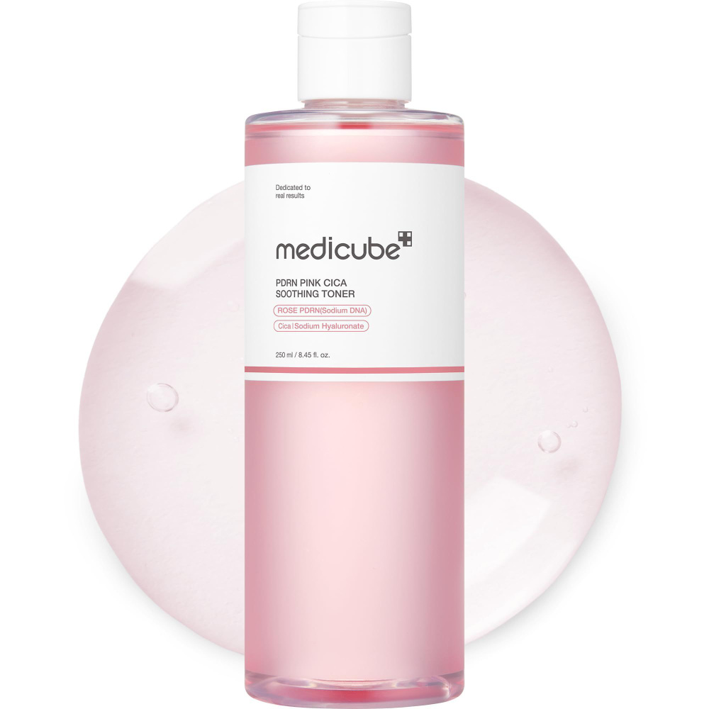 Успокаивающий тонер с ПДРН и центеллой medicube PDRN Pink CICA Soothing Toner 250ml