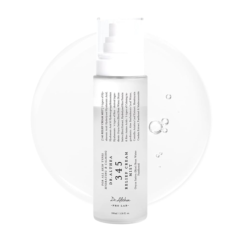 Успокаивающий мист с гидролатом риса и пантенолом Dr. Althea 345 Relief Cream Mist 100 мл