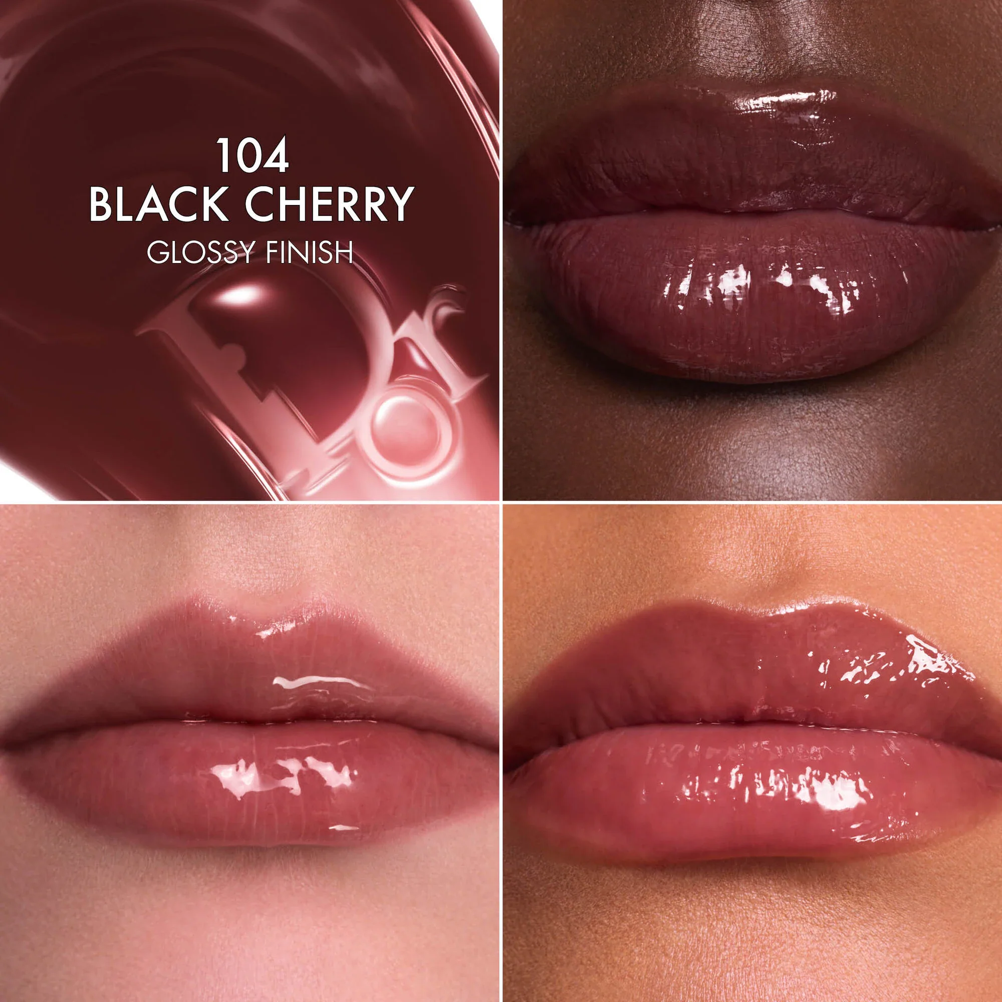 Масло для губ Dior Addict Lip Glow Butter оттенок 104 Black Cherry 10мл