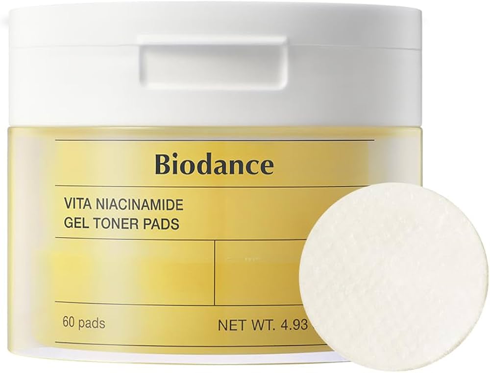Гелевые тонер-пэды с витамином С Biodance Vita Niacinamide Gel Toner Pads 60шт