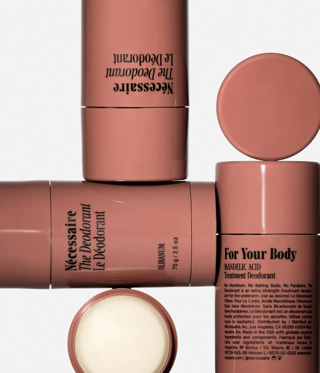 Дезодорант без алюминия Necessaire The Deodorant Mandelic Acid с ароматом олибанума Olibanum