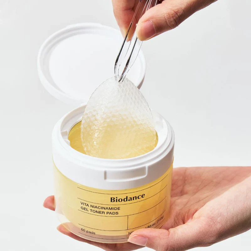 Гелевые тонер-пэды с витамином С Biodance Vita Niacinamide Gel Toner Pads 60шт