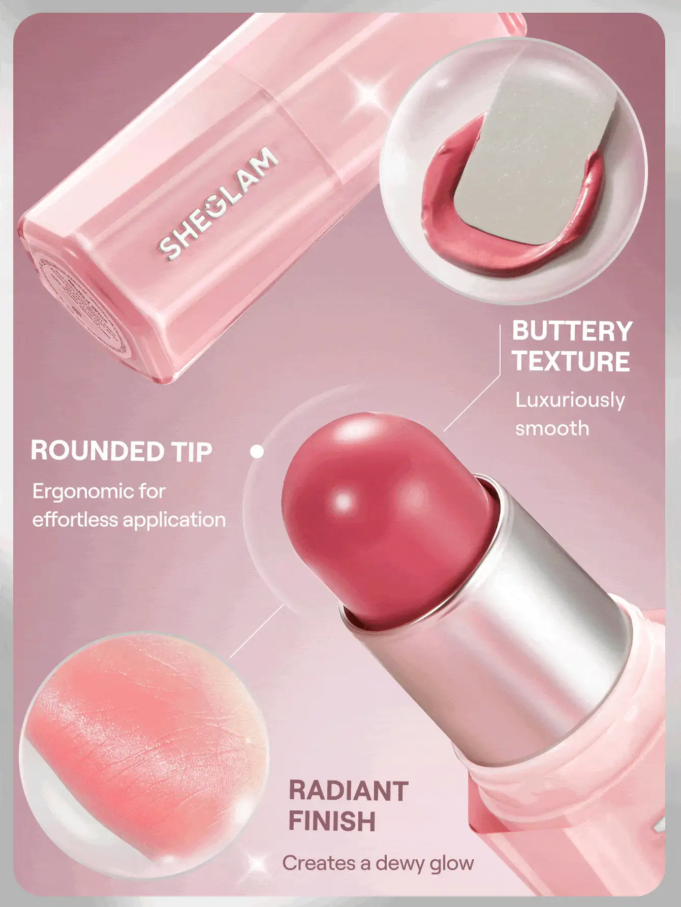 Кремовые румяна в стике Sheglam Buttery Bliss Blush Stick оттенок  Guava Juice