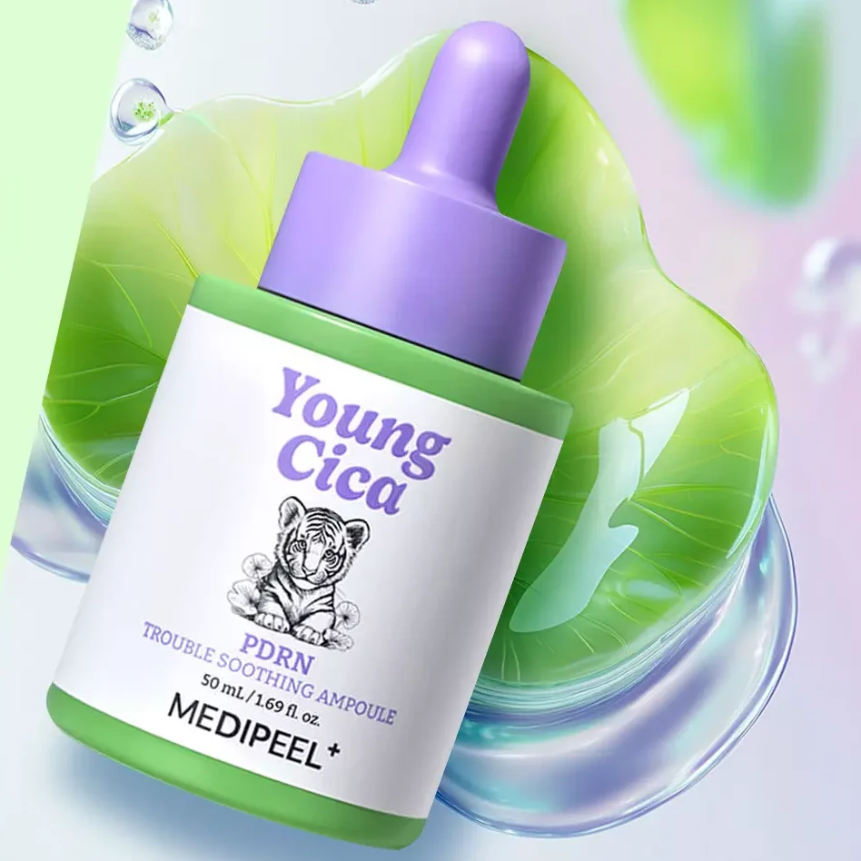 Успокаивающая ампула с центеллой и ПДРН MEDIPEEL Young Cica PDRN Trouble Soothing Ampoule 50ml