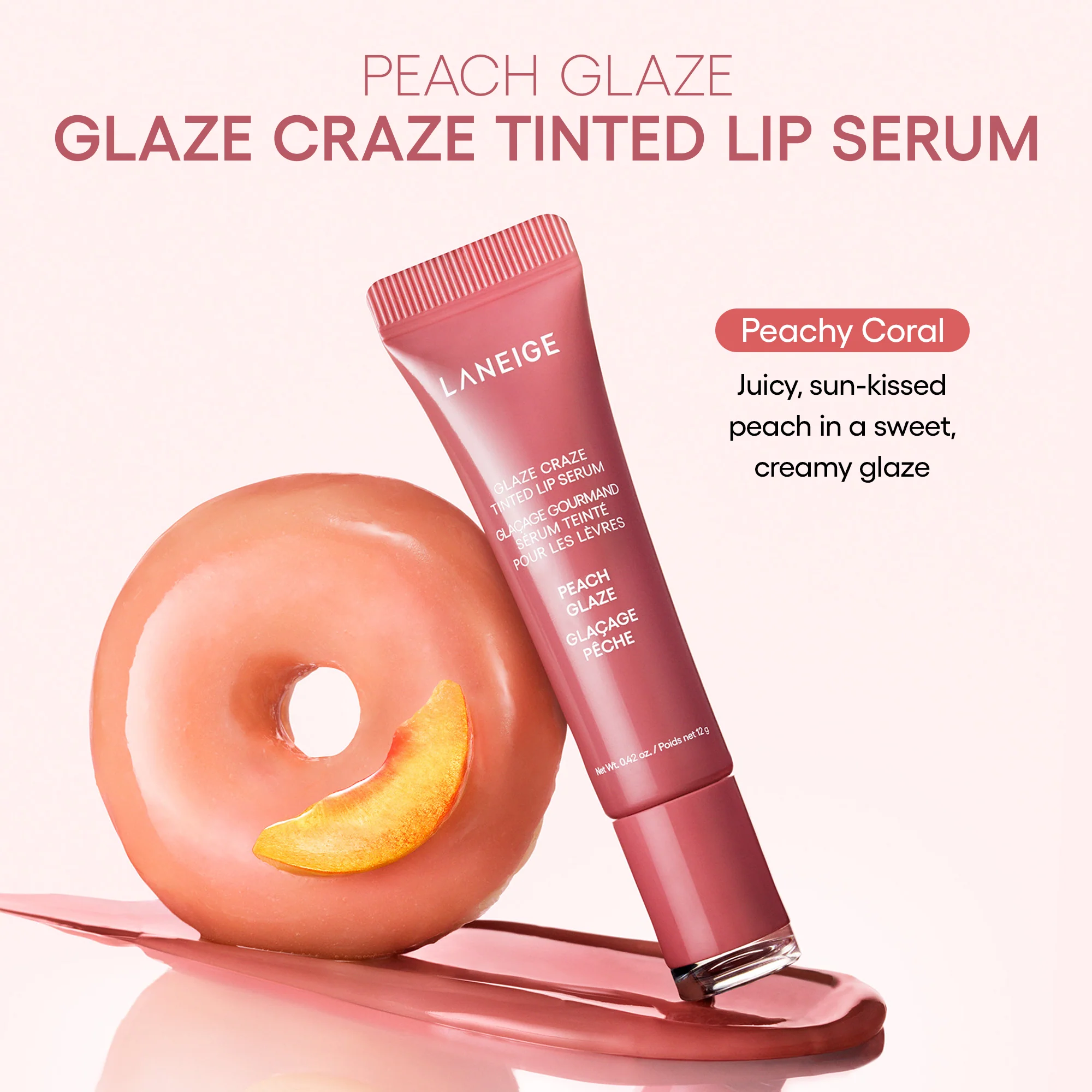 Бальзам для губ LANEIGE Glaze Craze Tinted Lip Serum оттенок PEACH GLAZE