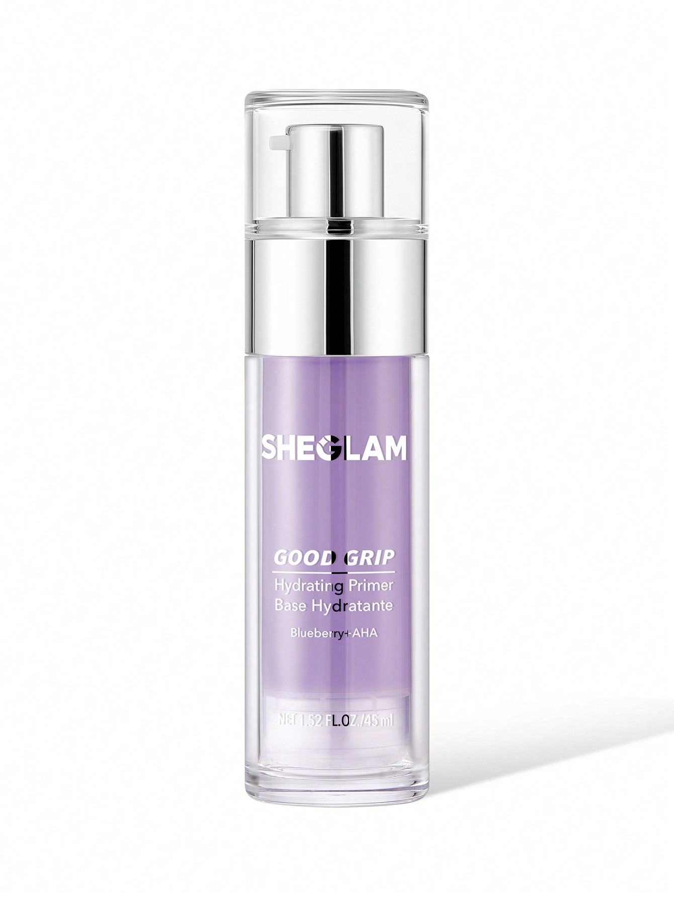 Безсиликоновый увлажняющий праймер SHEGLAM Good Grip Hydrating Primer-Blueberry + AHA 45ml