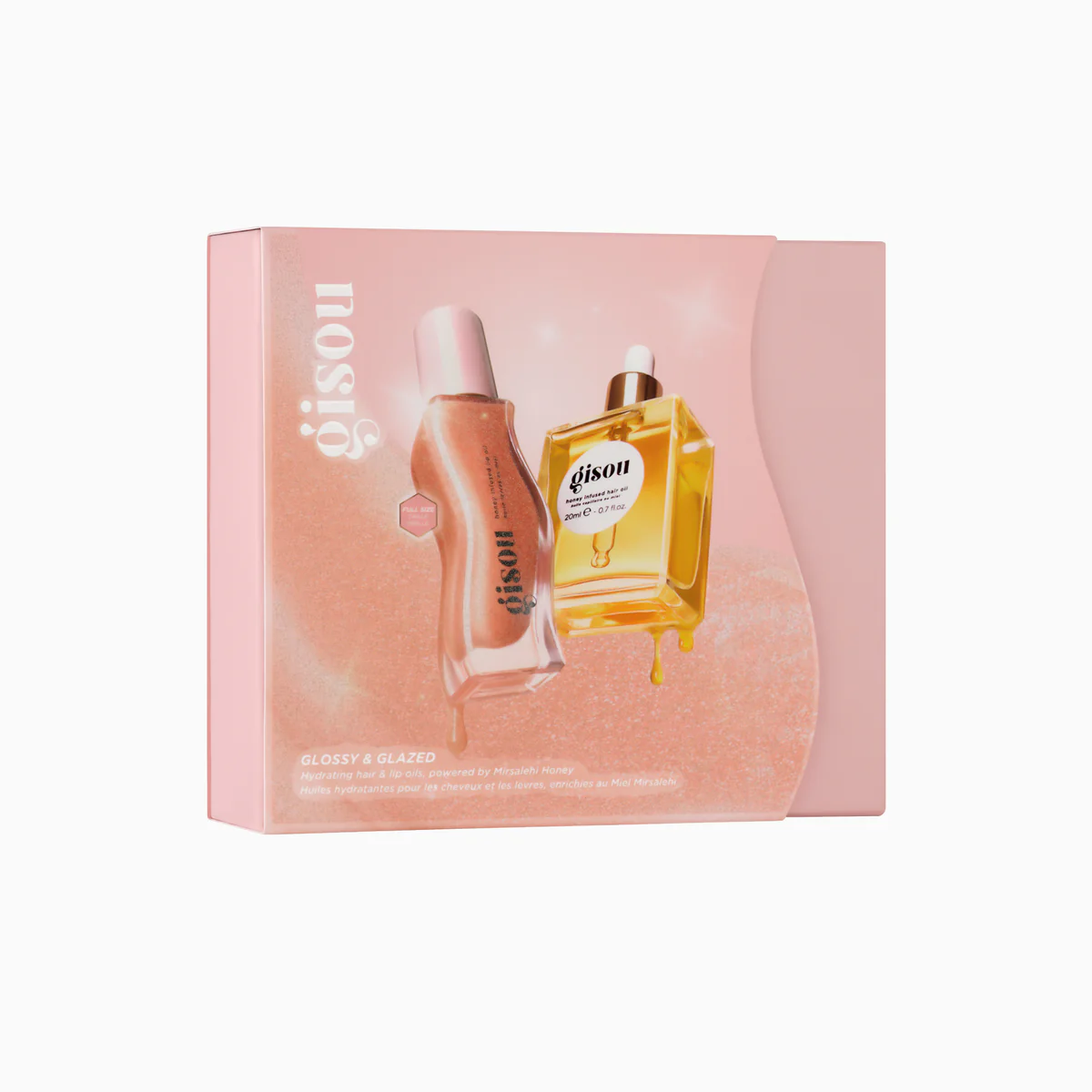 Набор масел для губ и волос GISOU Glossy and Glazed Gift Set 
