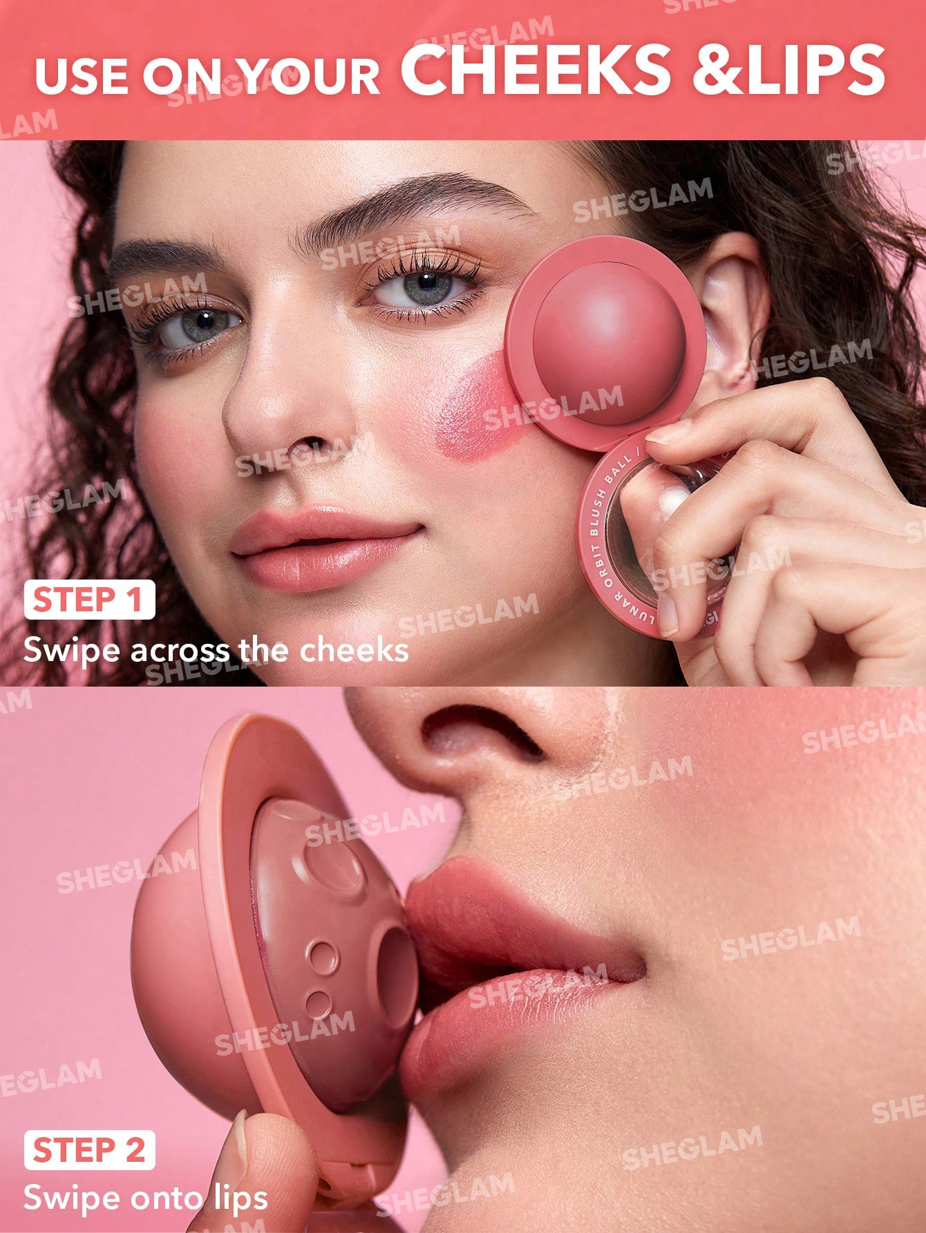 Кремовые румяна SHEGLAM Lunar Orbit Blush Ball оттенок Adorn 6гр