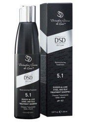 Восстанавливающий шампунь структуры волос DSD de luxe steel and silk treatment shampoo 5.1 200ml
