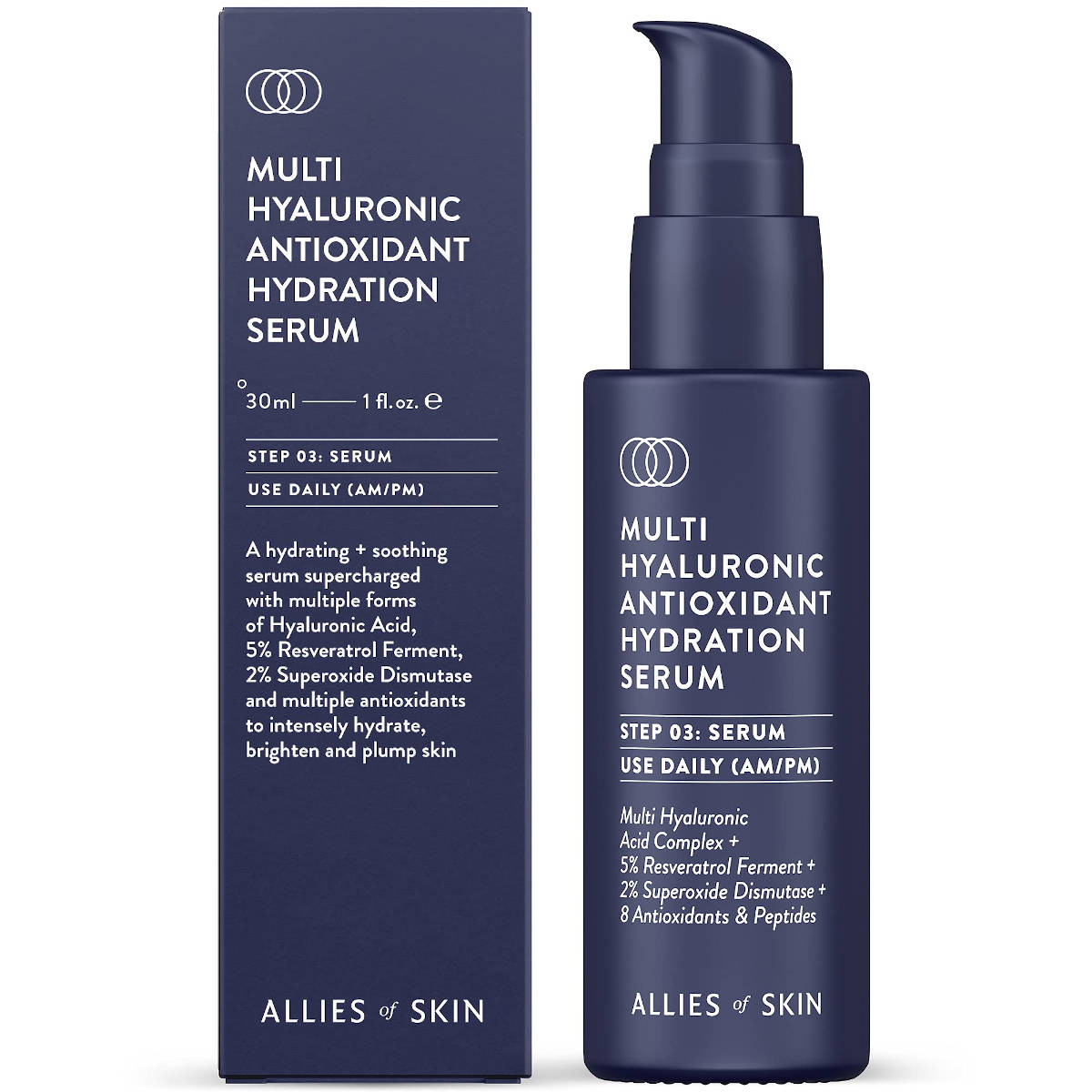 Антиоксидантная гиалуроновая сыворотка Allies Of Skin Multi Hyaluronic Antioxidant Hydration Serum 30ml