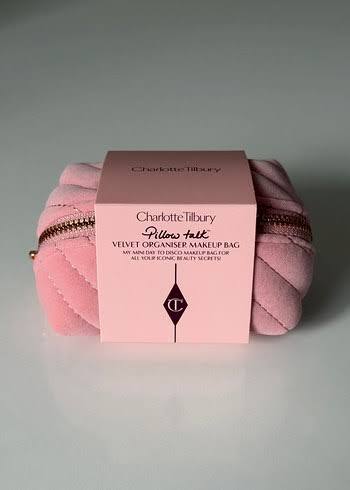 Косметичка замшевая мини CHARLOTTE TILBURY Mini Makeup Bag цвет розовый