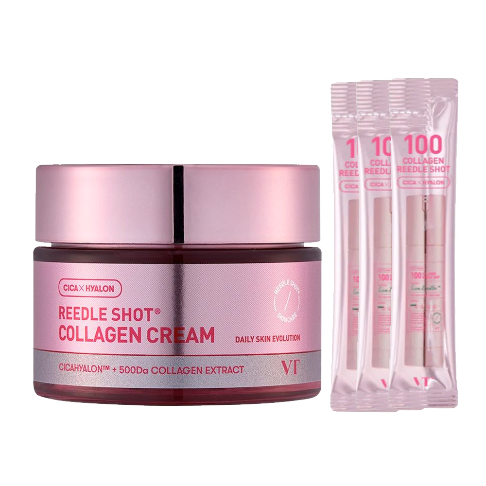 Набор антивозрастной с микроиглами VT Cosmetics Reedle Shot Collagen Cream Set
