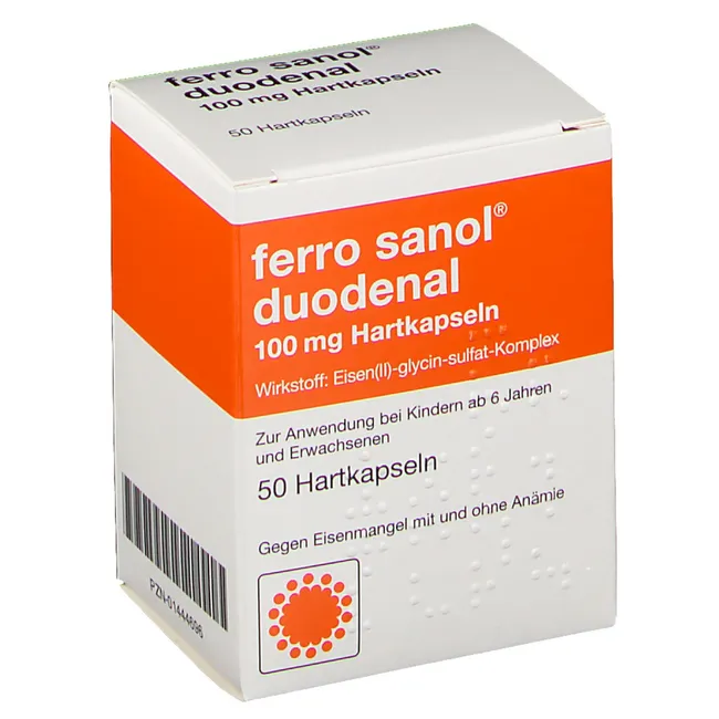 Двухвалентное железо Ferro Sanol Duodenal 50 капс.