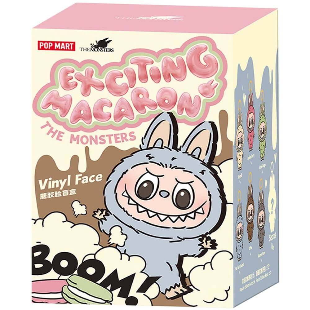 Игрушка-сюрприз лабубу POP MART LABUBU THE MONSTERS Exciting Macaron 17см