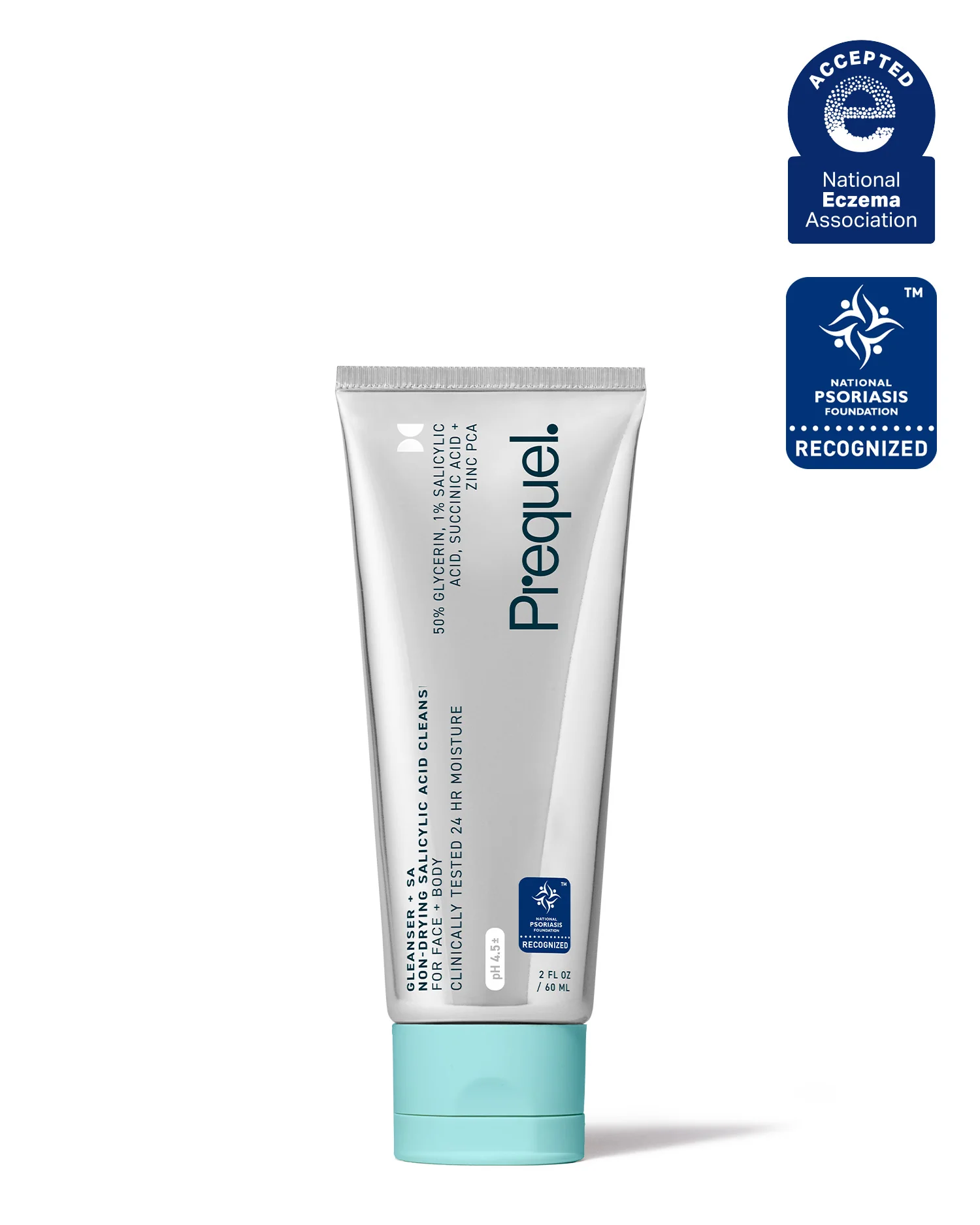 Очищающее средство с салициловой кислотой Prequel GLEANSER + SA NON-DRYING SALICYLIC ACID CLEANSER 60ml