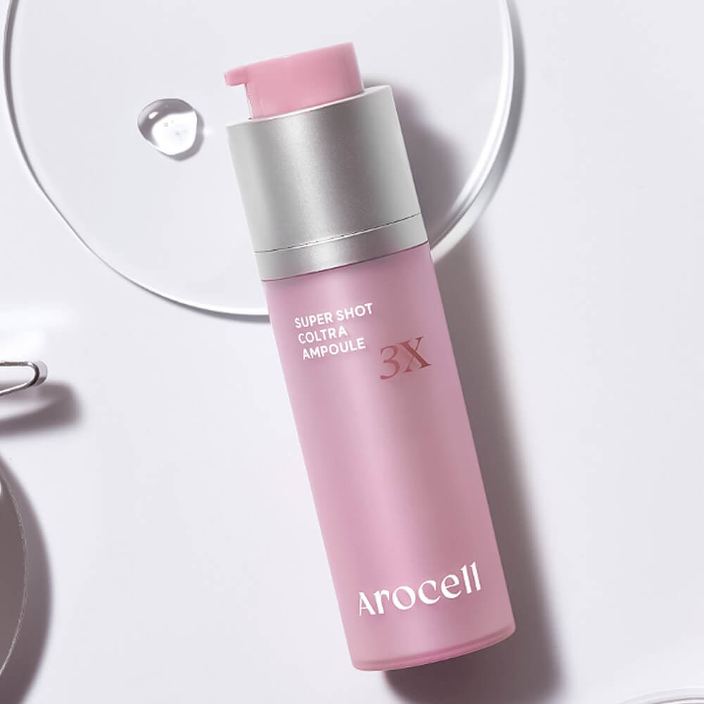 Разглаживающая ампула с микроиглами и коллагеном Arocell Super Shot Coltra Amploue 3X 30ml
