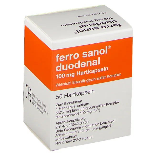 Двухвалентное железо Ferro Sanol Duodenal 50 капс.