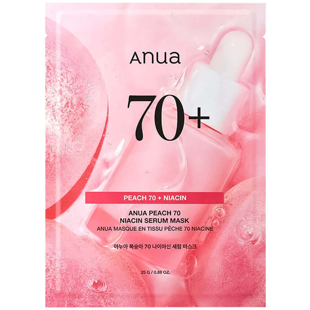 Тканевая маска с персиком для сияния кожи Anua Peach 70% Niacin Serum Mask 1шт