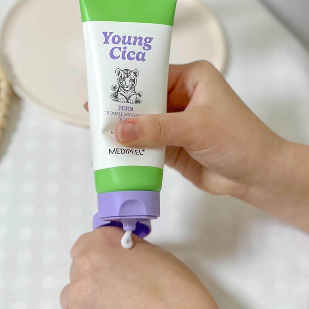 Успокаивающий крем с центеллой и ПДРН MEDIPEEL Young Cica PDRN Trouble Soothing Cream 80ml