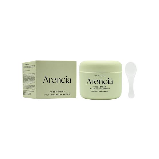 Очищающее средство с зелёным чаем и центеллой Arencia Fresh Green Rice Mochi Cleanser  120г