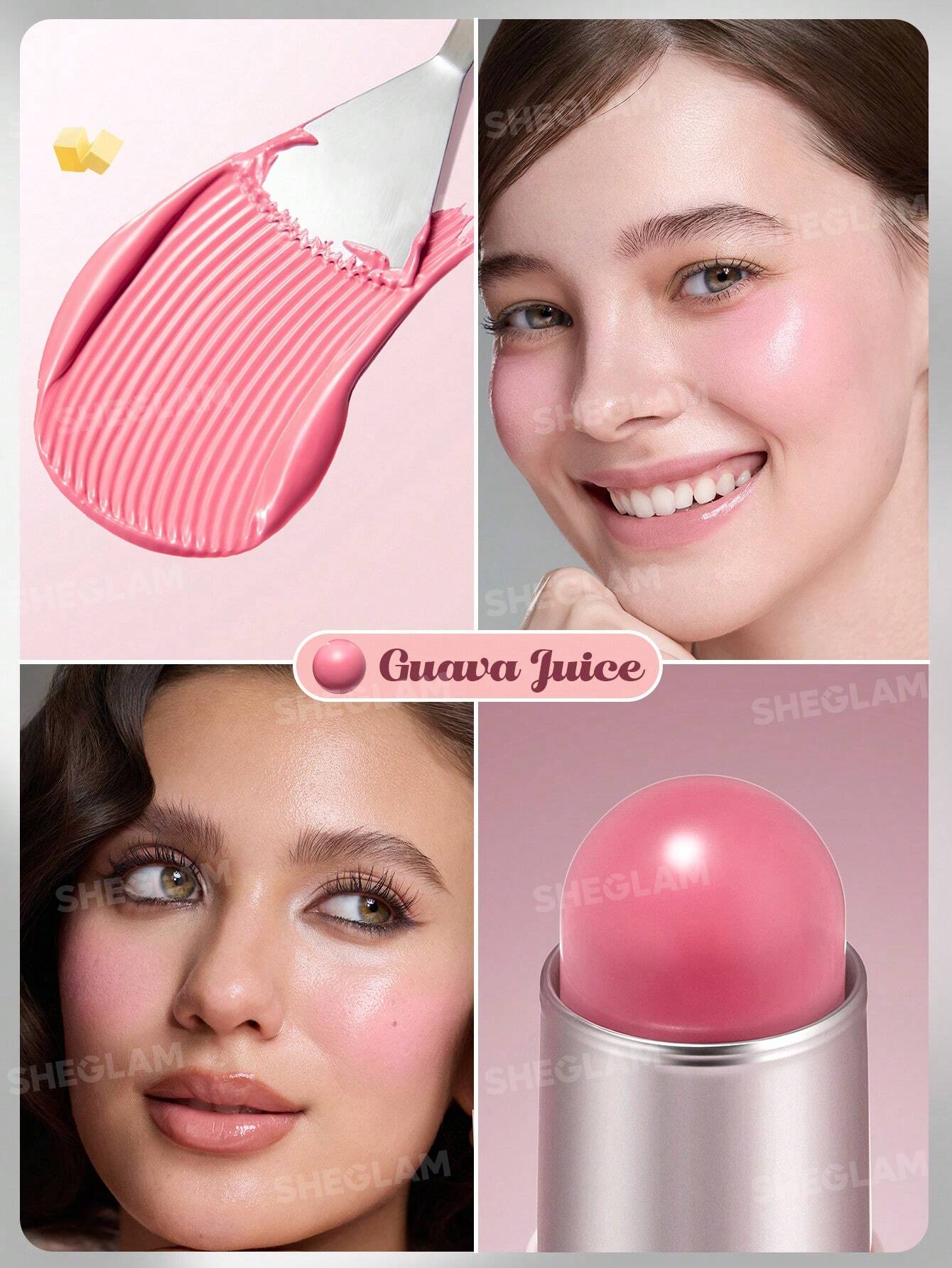 Кремовые румяна в стике Sheglam Buttery Bliss Blush Stick оттенок  Guava Juice