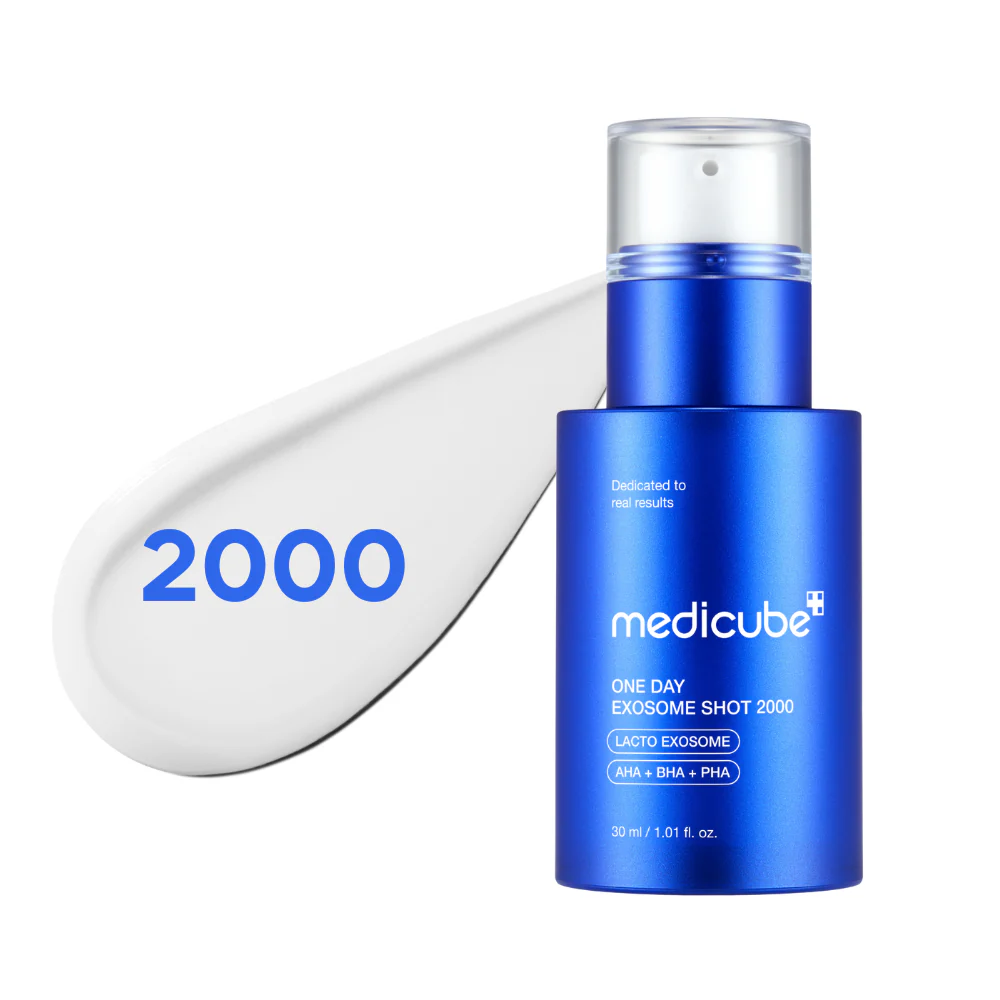 Сыворотка с микроиглами и кислотами Medicube One Day Exosome Shot Pore Ampoule 2000 30мл