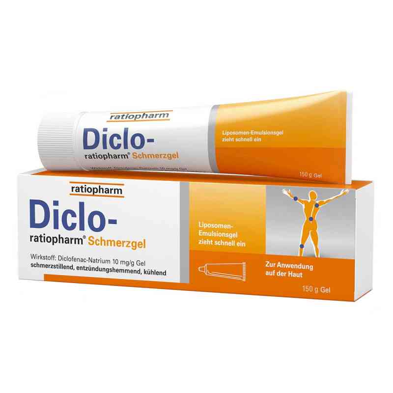 Гель болеутоляющий с диклофенаком Diclo-ratiopharm 150гр.