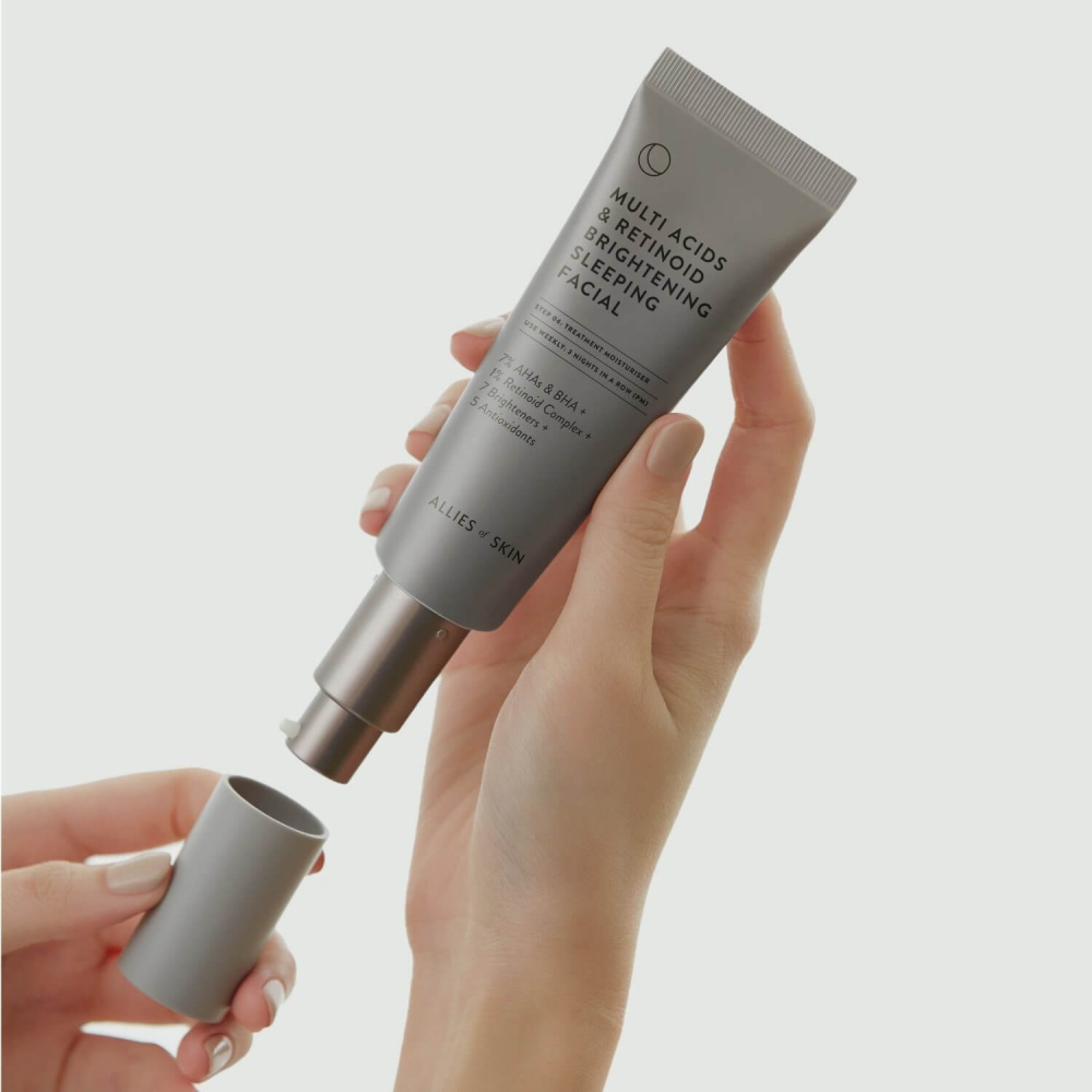 Ночной мультикислотный пилинг Allies Of Skin Multi Acids Retinoid Brightening Sleeping Facial 50ml