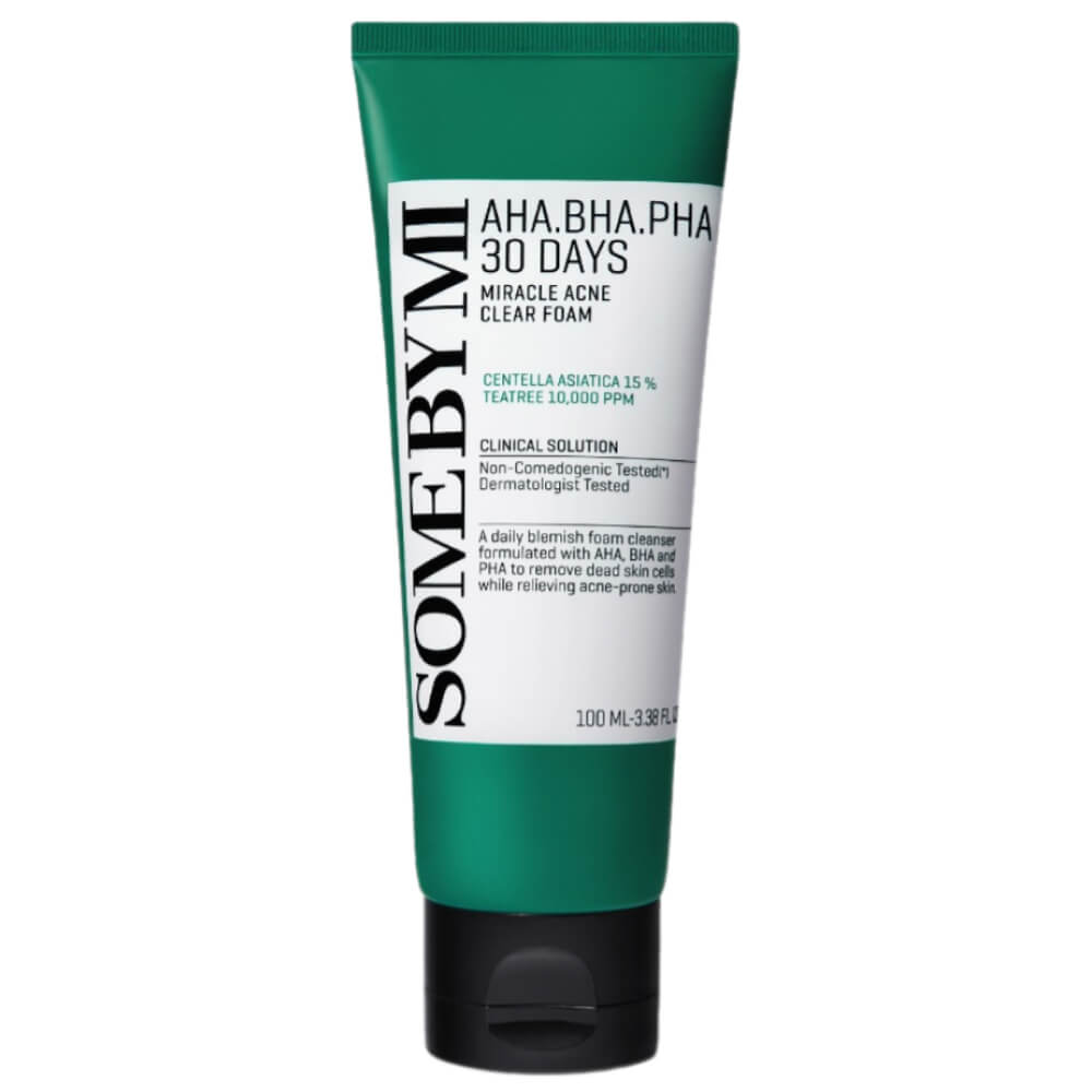 Очищающая пенка для проблемной кожи Some By Mi AHA-BHA-PHA 30 Days Miracle Acne Clear Foam 100ml