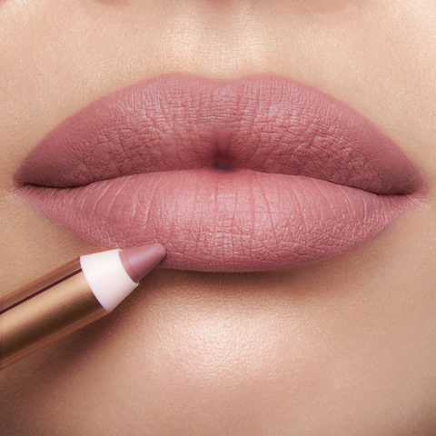 Карандаш для губ мини Charlotte Tilbury Lip Cheat travel оттенок Pillow talk FAIR (без коробки, мини)