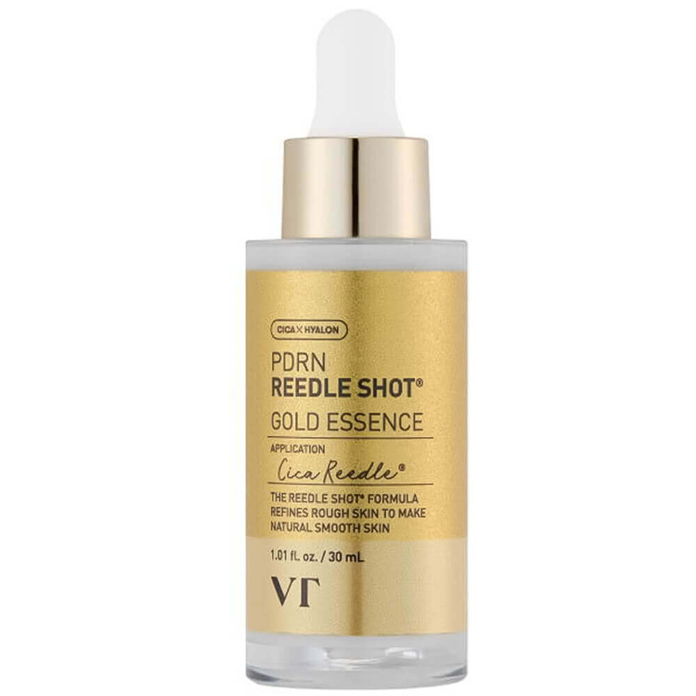 Омолаживающая эссенция с золотом и ПДРН VT Cosmetics PDRN Reedle Shot Gold Essence 30ml
