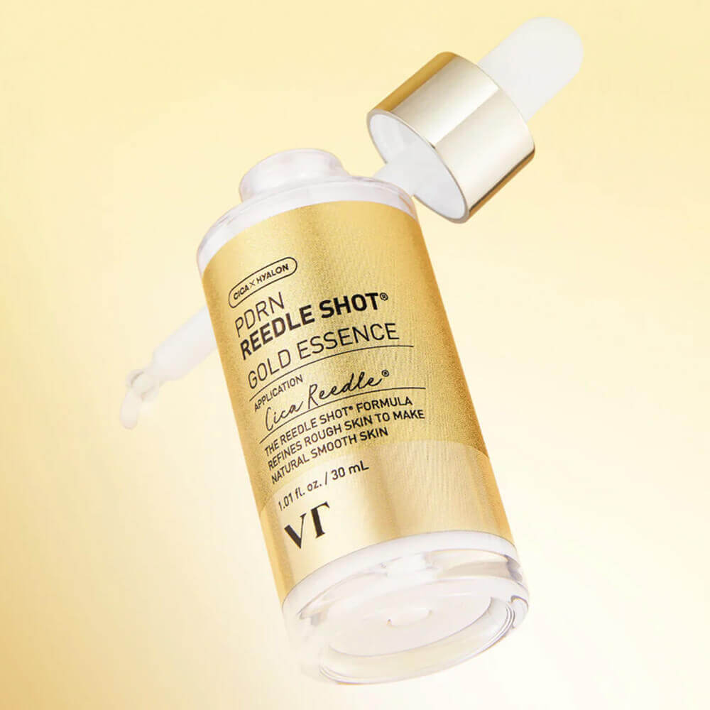 Омолаживающая эссенция с золотом и ПДРН VT Cosmetics PDRN Reedle Shot Gold Essence 30ml