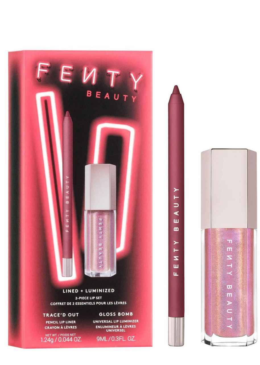 Подарочный набор блеск и карандаш для губ FENTY BEAUTY Lined Luminized 2-Piece Lip Set