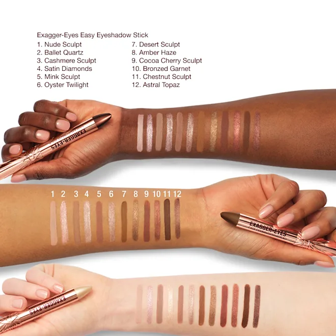 Кремовые тени в стике Charlotte Tilbury Exagger Eyes Easy Eyeshadow Stick в оттенке Satin Diamonds 1.6g