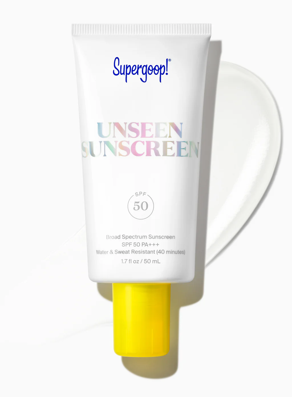 Невесомый, водостойкий солнцезащитный праймер-гель SUPERGOOP! UNSEEN SUNSCREEN SPF 50 PA+++ 50ml