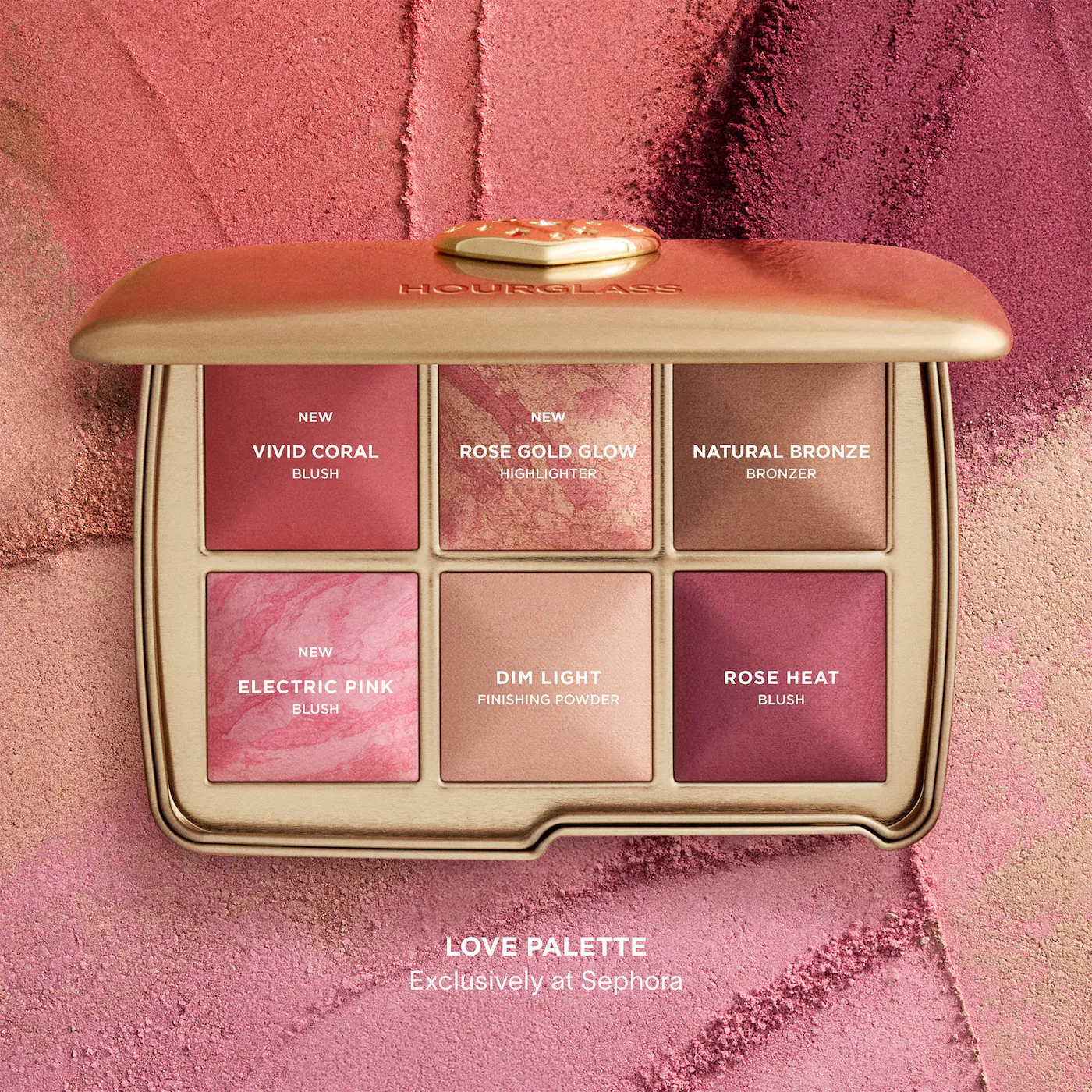 Лимитированная палетка для лица Hourglass  Ambient Lighting Edit Unlocked Palette LOVE лимитированная палетка для лица Hourglass Ambient Lighting Edit Unlocked Love 